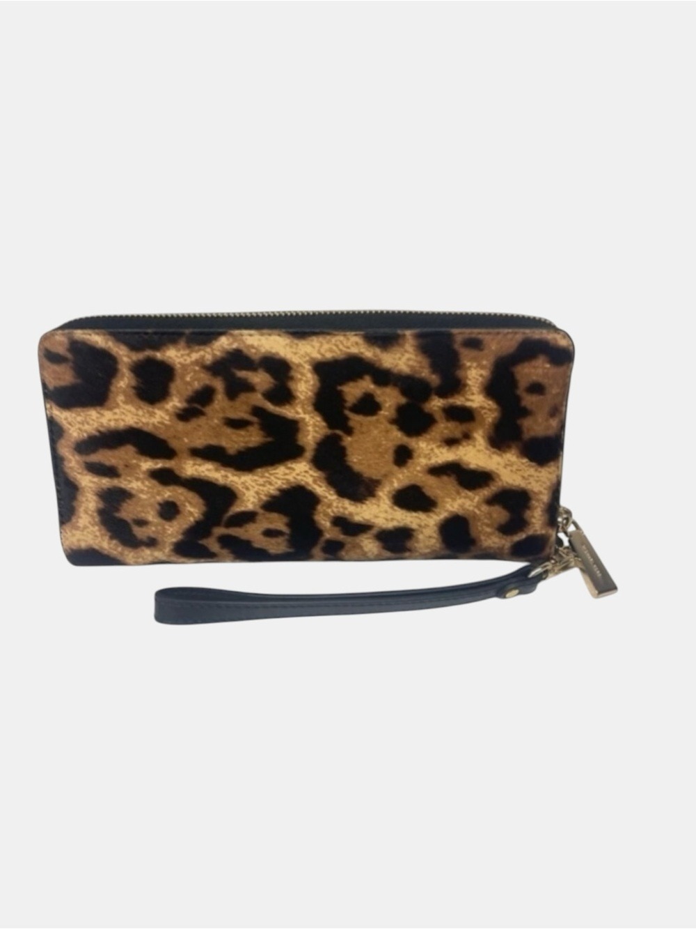 Michael Kors Large Continental Wallet Calf Hair Cheetah Print Butterscotch - Picture 7 of 7